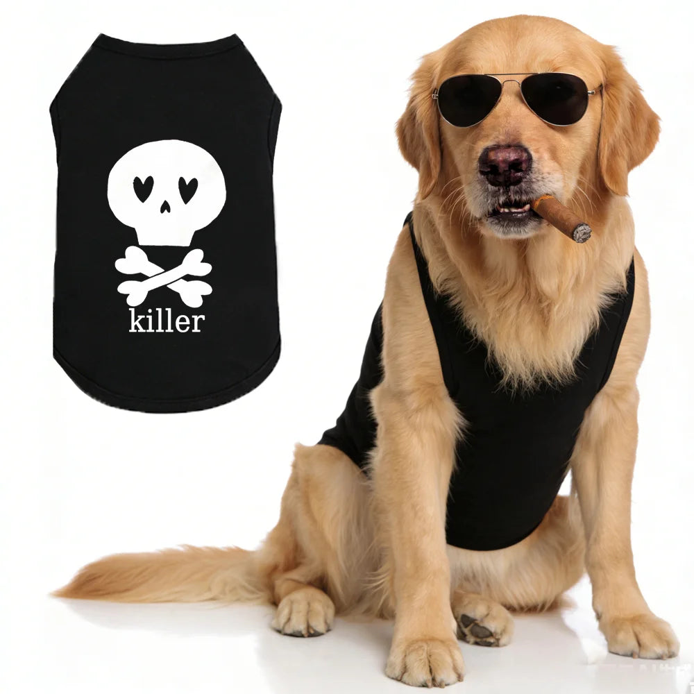 Pet Summer Vest Dog & Cat Fashion Role-playing Clothes Soft Fabric Light BeathableBichonPomeranian Golden RetrieverOutfit XS-6XL