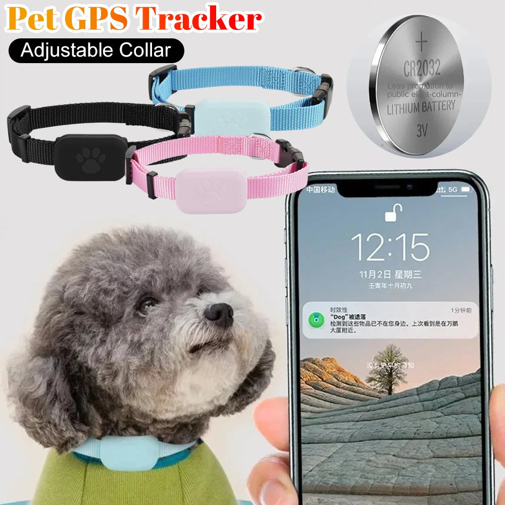 Pet Smart GPS Tracker Dog Cat Trackers with Adjustable Collar Waterproof Pet Kitten GPS Collar Pets Accessories Pet Locator