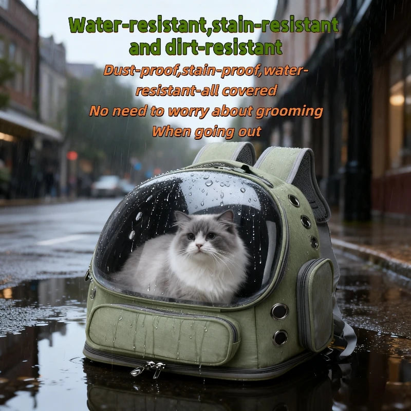2025 New Transparent Pet Carrier Backpack Cat Accessories Outdoor Pet Shoulder bag for Cats Small Dogs Breathable Pet Supplies