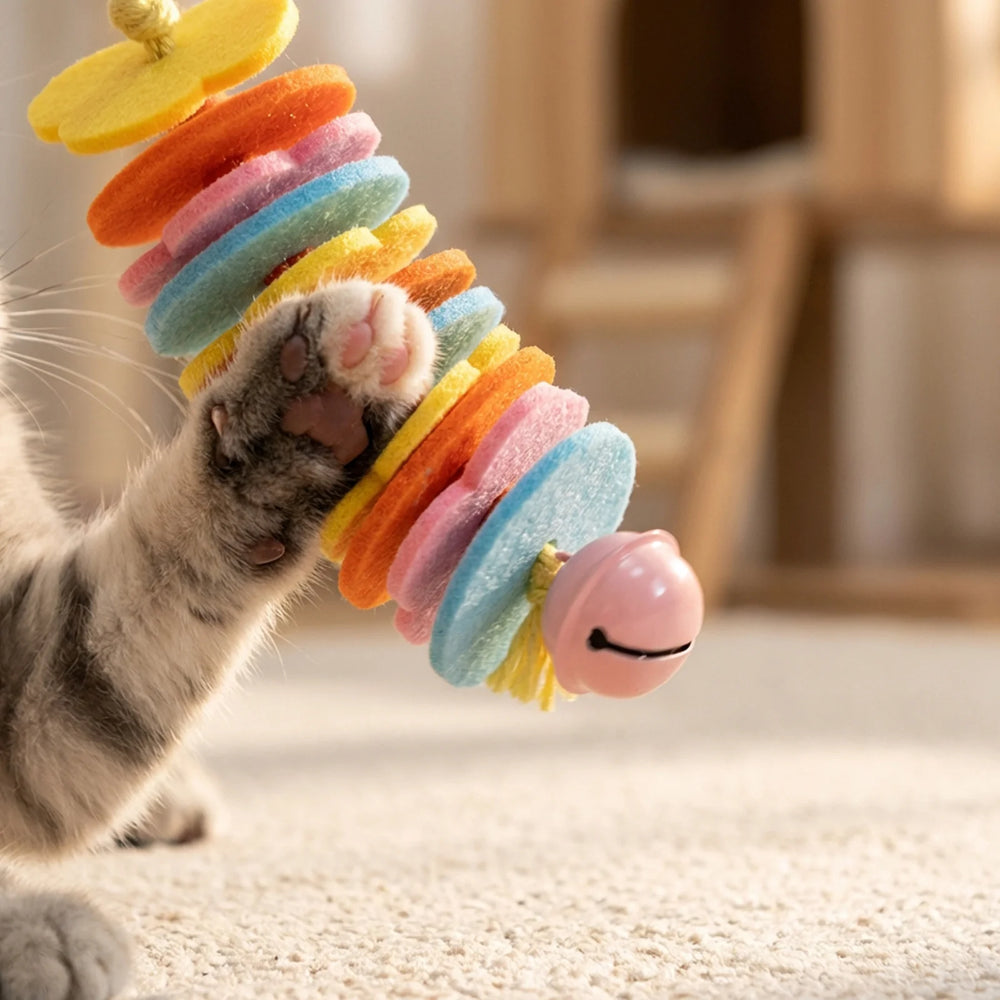 Interactive Cats Chewing Toy Pet Teeth Grinding Boredom Relieve Entertainment Accessory Family Cat Daily Funny Colorful Toy