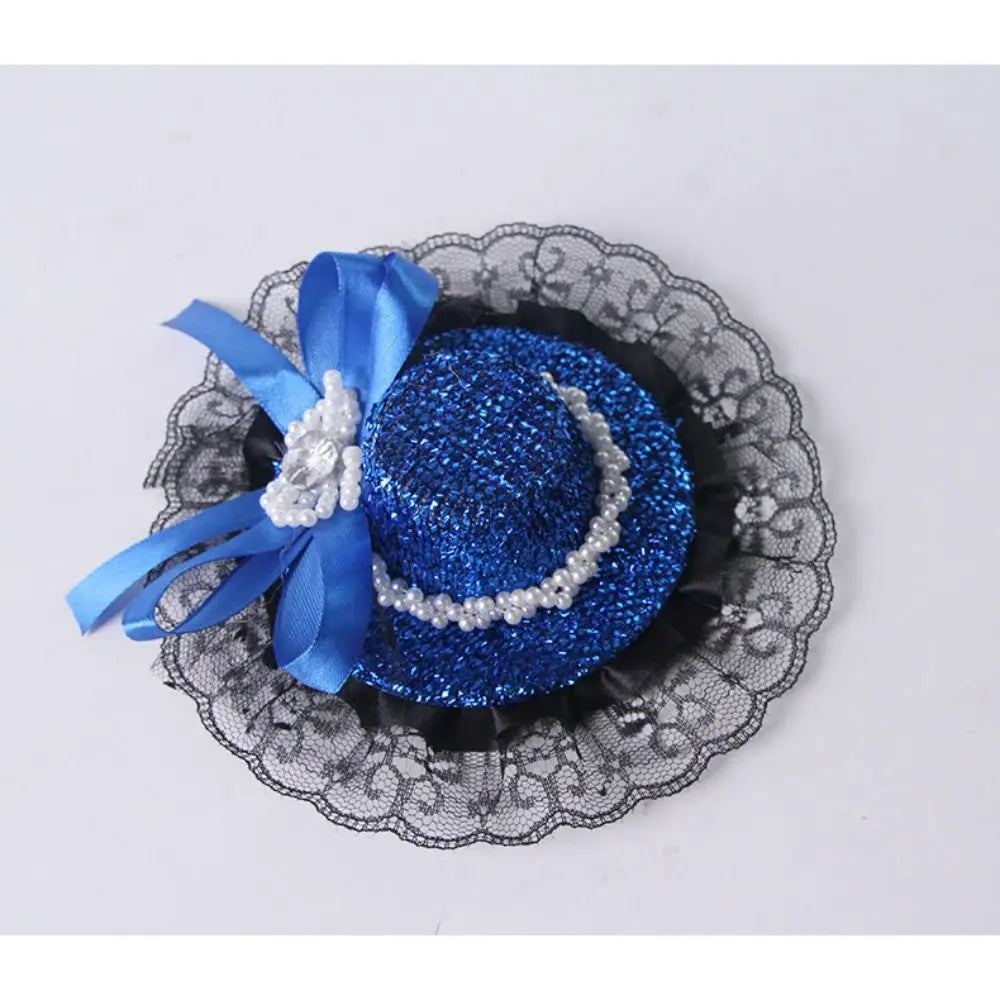 Pet Accessories Adjustable Pet Halloween Hat British Style Sequin Cat Cosplay Hat Elastic Band Pet Decorative Hat Pet Party