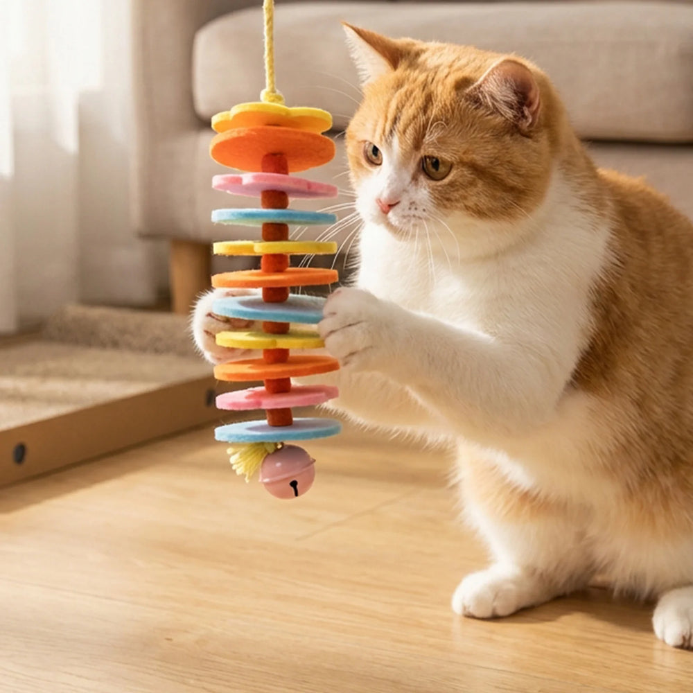 Interactive Cats Chewing Toy Pet Teeth Grinding Boredom Relieve Entertainment Accessory Family Cat Daily Funny Colorful Toy